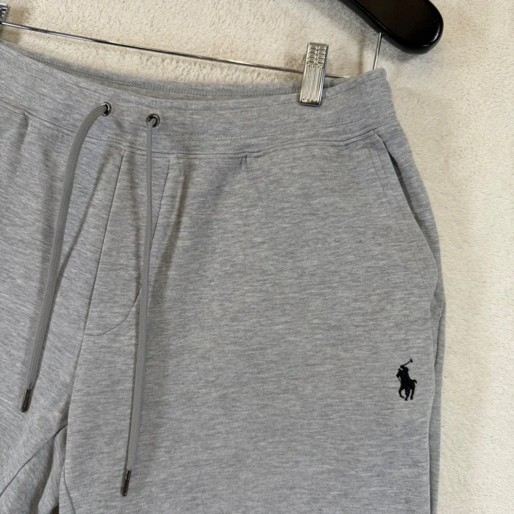 Polo Ralph Lauren Mens Gray Double-Knit Sweat Shorts Size Medium Pony Logo
